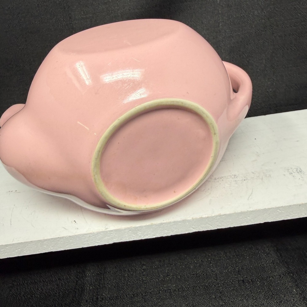 Vintage Hall Boston Flat-Sides 12 oz Pink Teapot USA Rare With Lid - Picture 8 of 10